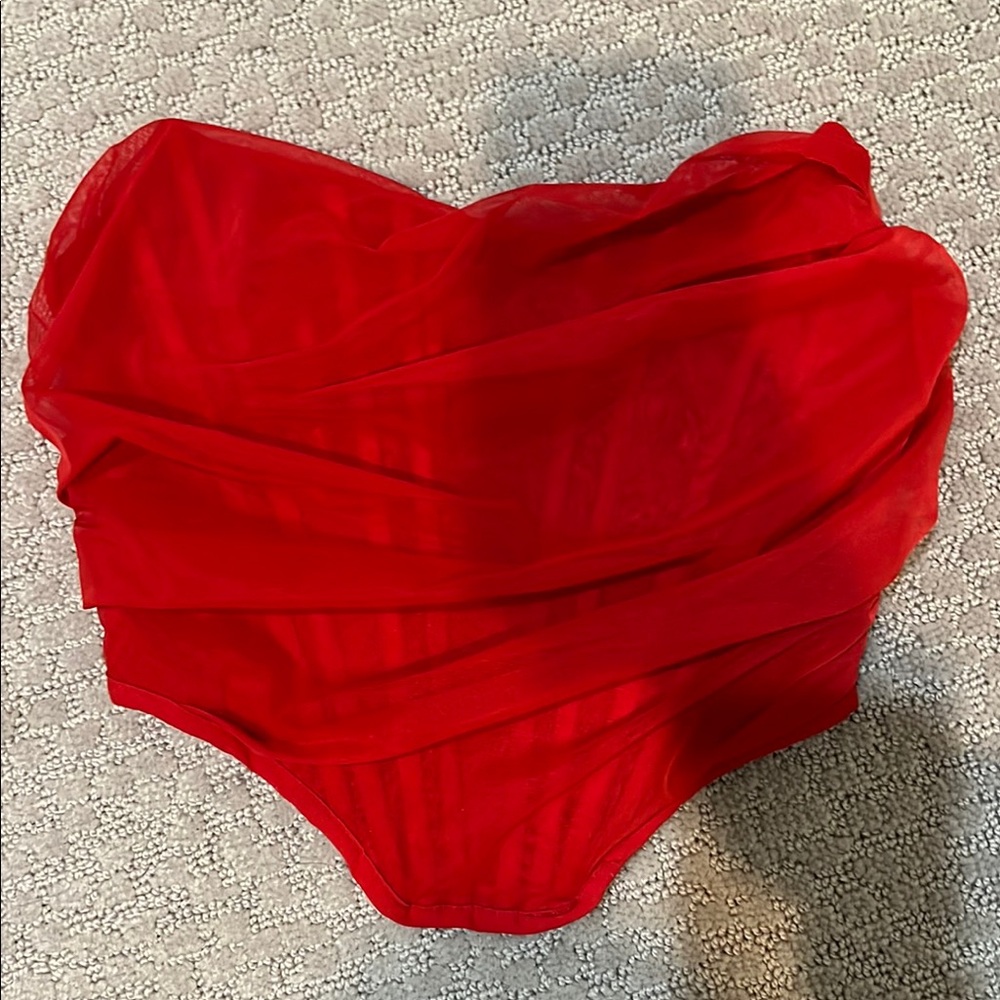 Red Corset Top